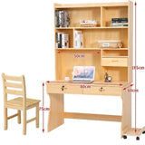 Office Desk Mesa Computer Table With Bookshelf