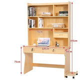 Office Desk Mesa Computer Table With Bookshelf