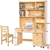 Office Desk Mesa Computer Table With Bookshelf