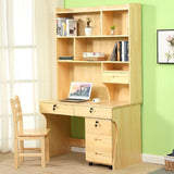 Office Desk Mesa Computer Table With Bookshelf