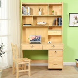 Office Desk Mesa Computer Table With Bookshelf